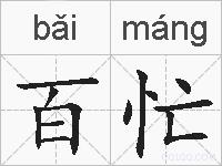 百忙的拼音