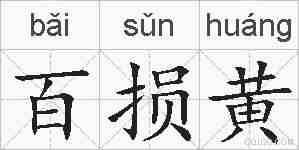 百损黄的拼音