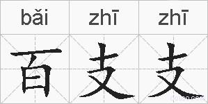 百支支的拼音