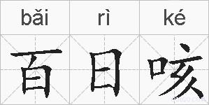 百日咳的拼音