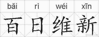 百日维新的拼音