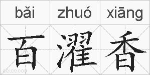 百濯香的拼音