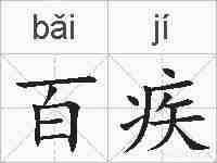 百疾的拼音