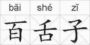 百舌子的拼音