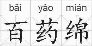 百药绵的拼音