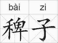稗子的拼音