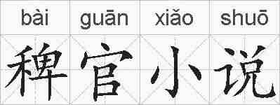 稗官小说的拼音