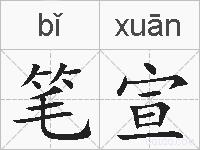 笔宣的拼音