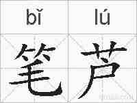 笔芦的拼音