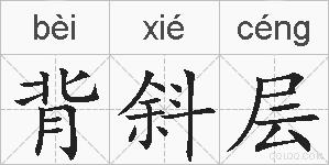 背斜层的拼音