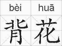 背花的拼音