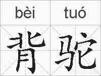 背驼的拼音