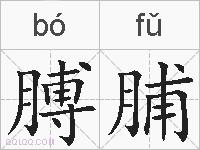 膊脯的拼音
