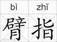 臂指的拼音