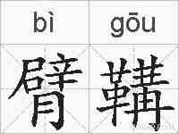 臂鞲的拼音
