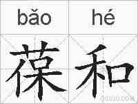 葆和的拼音