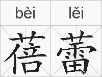 蓓蕾的拼音