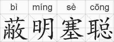 蔽明塞聪的拼音