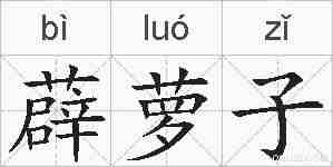 薜萝子的拼音