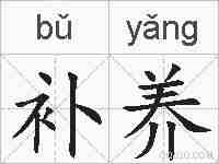 补养的拼音