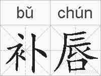 补唇的拼音