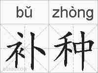 补种的拼音