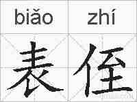表侄的拼音