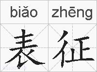 表征的拼音