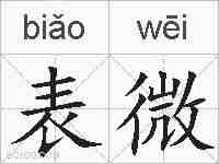 表微的拼音