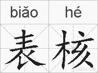 表核的拼音
