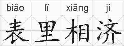 表里相济的拼音
