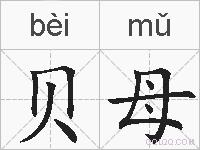 贝母的拼音
