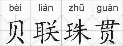 贝联珠贯的拼音