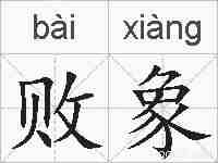 败象的拼音