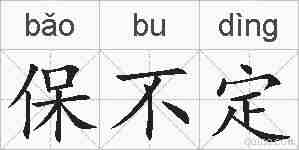 保不定的拼音