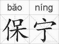 保宁的拼音