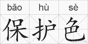 保护色的拼音