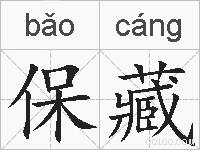 保藏的拼音