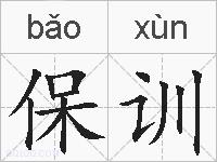 保训的拼音
