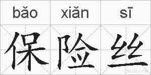 保险丝的拼音