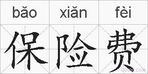 保险费的拼音