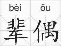辈偶的拼音