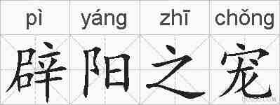 辟阳之宠的拼音