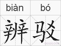 辨驳的拼音
