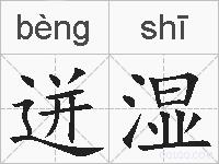 迸湿的拼音