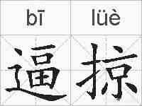 逼掠的拼音