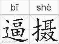 逼摄的拼音