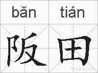 阪田的拼音