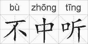 不中听的拼音