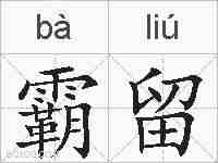 霸留的拼音